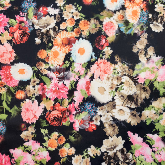 FS536 Floral | Fabric | drape, Eagle, Fabric, fashion fabric, Floral, Flower, Scuba, sewing, Stretchy | Fabric Styles