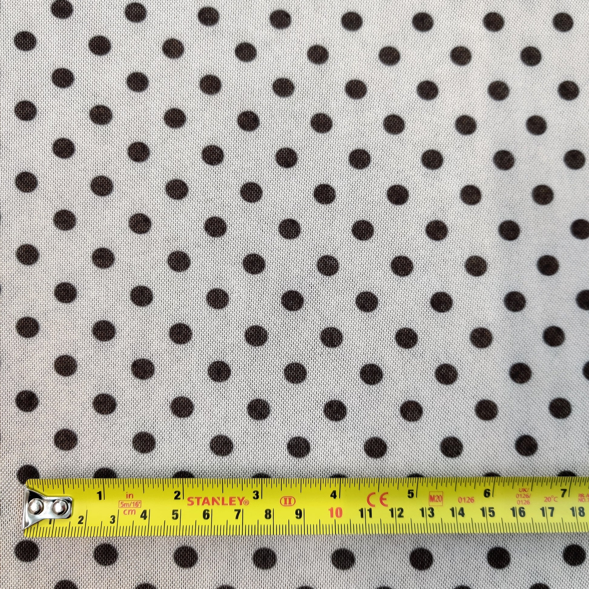 FS565 Spots | Fabric | black, dot, dots, drape, Fabric, fashion fabric, FS133, jersey, making, Power Mesh, Powermesh, SALE, sewing, spot, Spots, stretch, Stretchy, white | Fabric Styles