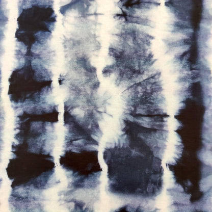 FS759 Navy Tie Dye Stripe | Fabric | Blue, drape, Fabric, fashion fabric, sale, sewing, spun poly, Spun Polyester, Spun Polyester Elastane, Stretchy, Tie Dye | Fabric Styles