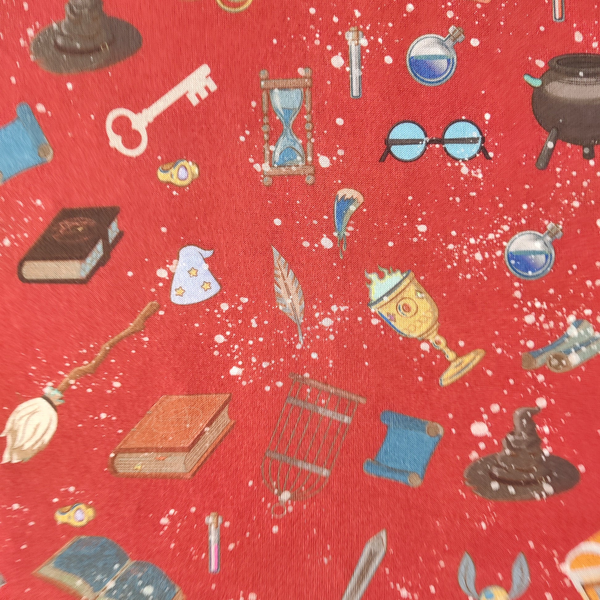 FS707 Mystery Potions Jersey Knitwear Stretch Fabric Blue Black Red | Fabric | blue, broom, Children, drape, elastane, Fabric, fashion fabric, FS707_1, FS707_2, FS707_3, Halloween, Harry, Harry Potter, jersey, Kids, Knit, Knitwear, Loungewear, making, Pink, Polyester, Potions, Potter, Red, Sale, sewing, Skirt, Stretchy | Fabric Styles