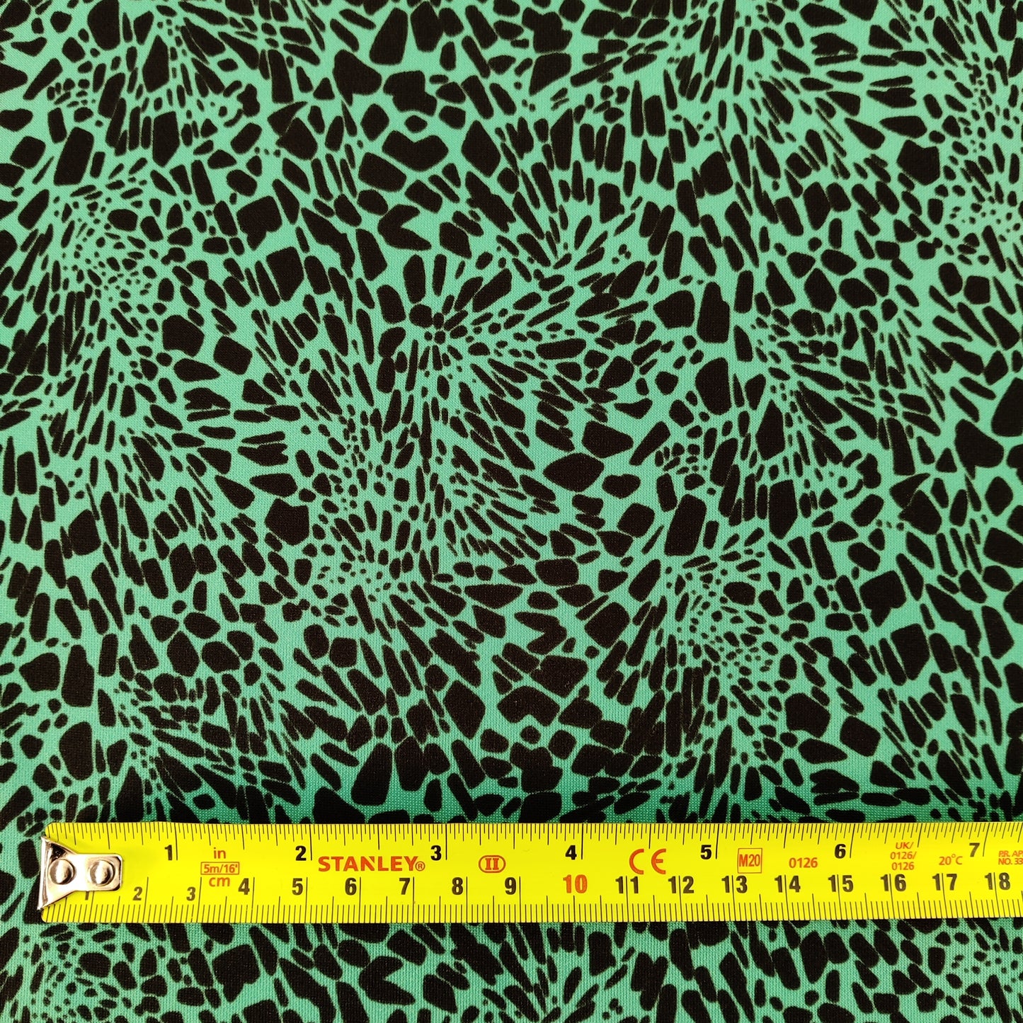 FS845_1 Leopard Animal | Fabric | animal, drape, Fabric, fashion fabric, green, Leopard, making, Sale, Scuba, sewing, spots, Stretchy | Fabric Styles