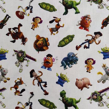 FS764_2 Disney Toy Story | Fabric | blue, Brand, Branded, Buzz, Buzz lighter, Children, Cotton, Disney, drape, elsa, Fabric, fashion fabric, Kids, Light blue, making, sewing, Skirt, snowman, Toy Story, Woody | Fabric Styles