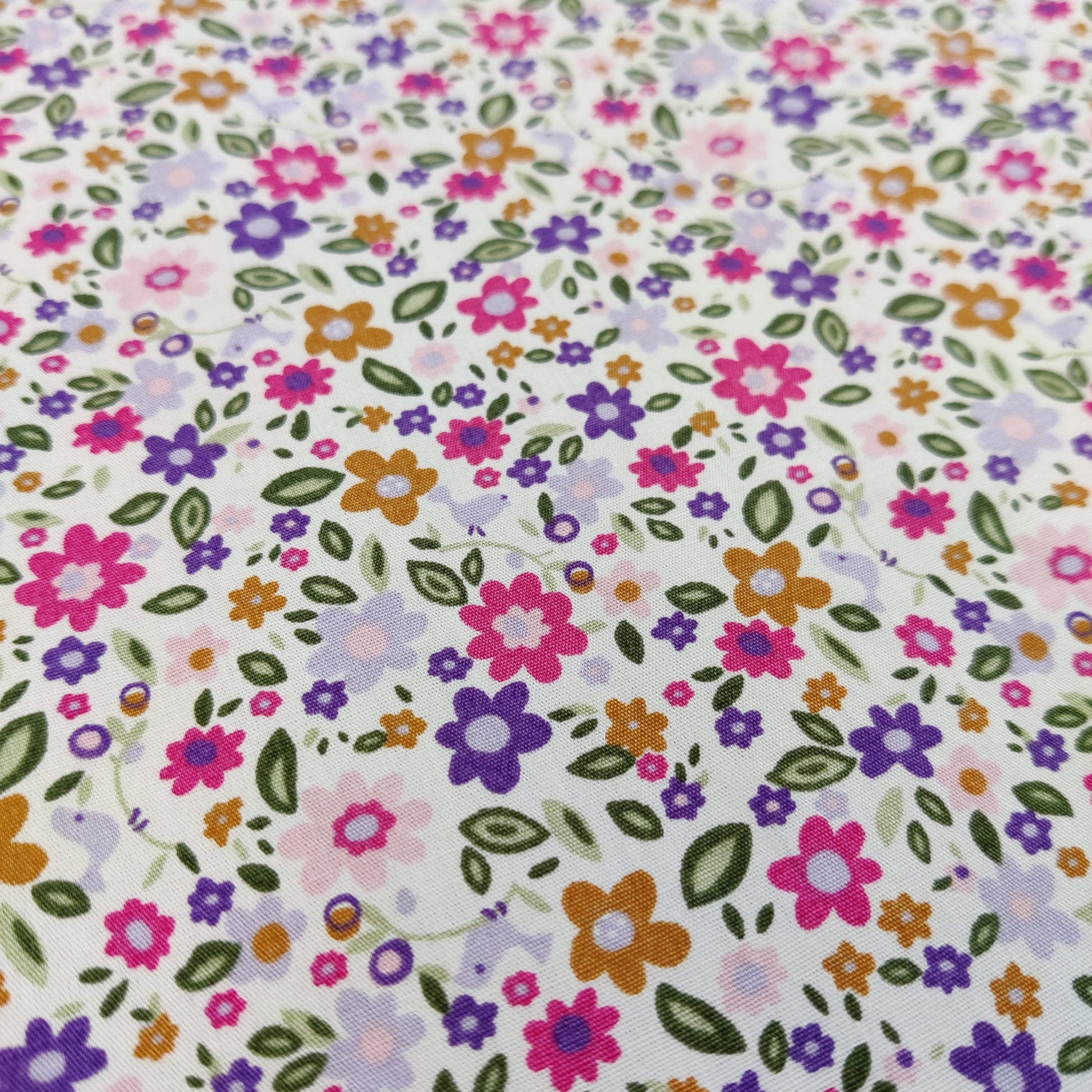 FS853_1 Small Floral Cotton Poplin | Fabric | Button, Buttons, Cotton, Cotton Poplin, drape, Fabric, fashion fabric, Floral, Flower, Kids, making, Rose, Roses, Sale, sewing, Skirt, Woven | Fabric Styles