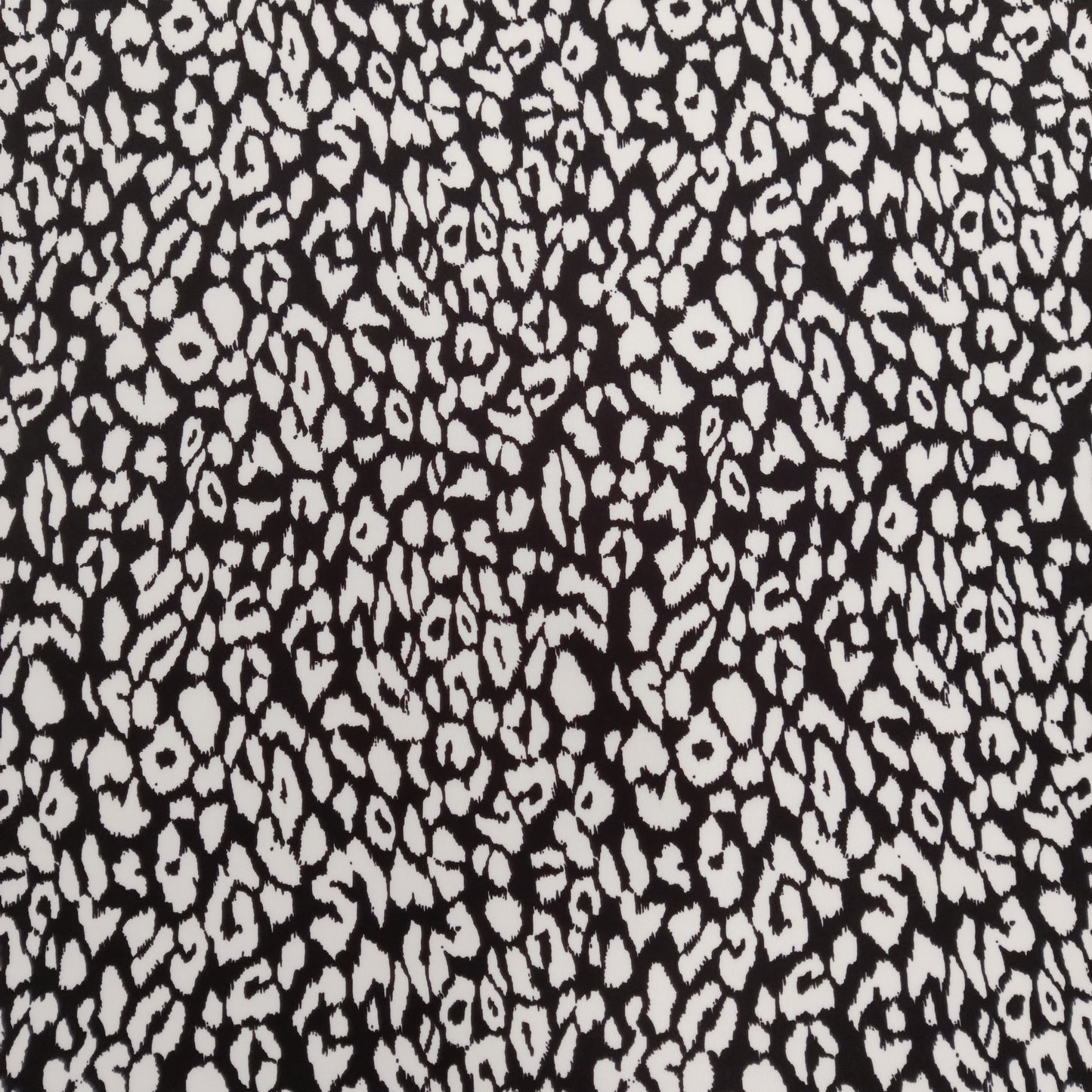 FS873 Black White Leopard | Fabric | Animal, drape, Fabric, fashion fabric, FS456, Leopard, Scuba, sewing, Stretchy | Fabric Styles