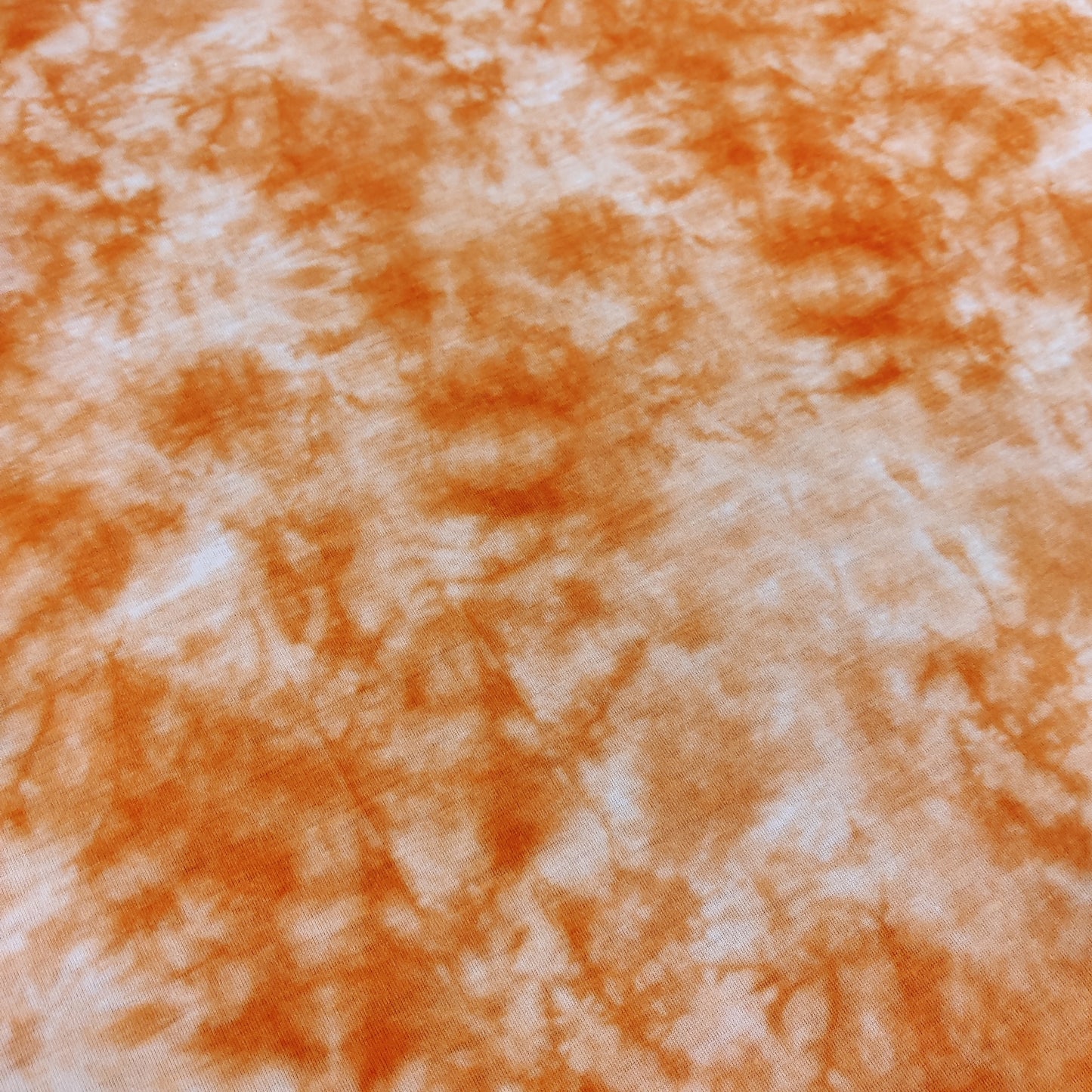 FS789 Orange Tie Dye | Fabric | drape, Fabric, fashion fabric, jersey, Kids, making, Sale, sewing, spun polyester, Spun Polyester Elastane, stretch, Stretchy, Tie Dye | Fabric Styles