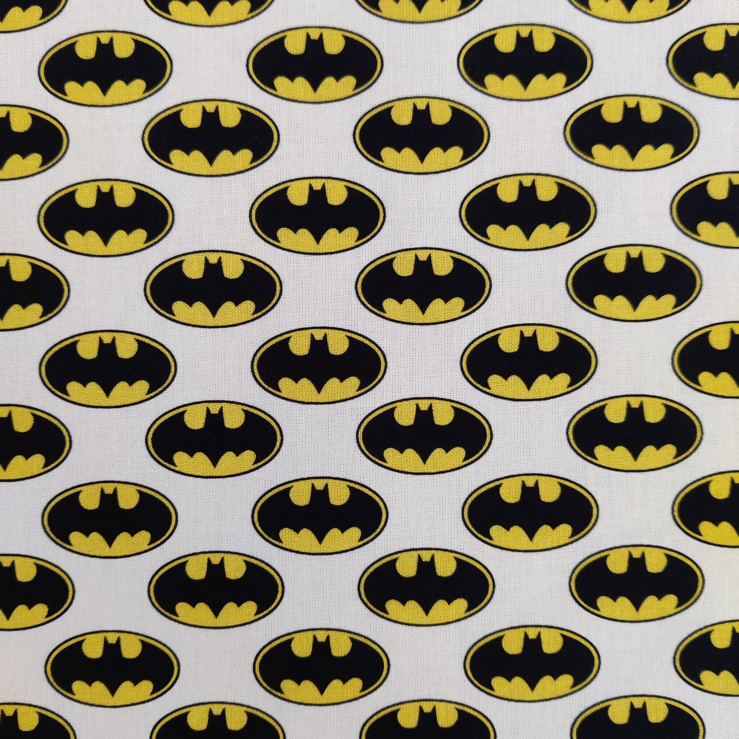 FS636_7 Batman Classic Badge Cotton | Fabric | Batman, Blue, Brand, Branded, Children, comic, comics, Cotton, Cotton SALE, dc, drape, Fabric, fashion fabric, hero, Kids, Light blue, logo, making, Pencil, superhero | Fabric Styles