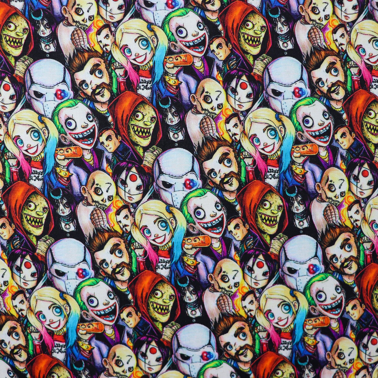 FS1108 Scare Squad Cotton Fabric | Fabric | Bird, Birds, Children, children's, Chilling, Cotton, Cuties, drape, Fabric, fashion fabric, Humming, Kids, making, Monstor, Monstors, Rainbow, Scare, Scary, sewing, Skirt, Skull, Squad | Fabric Styles