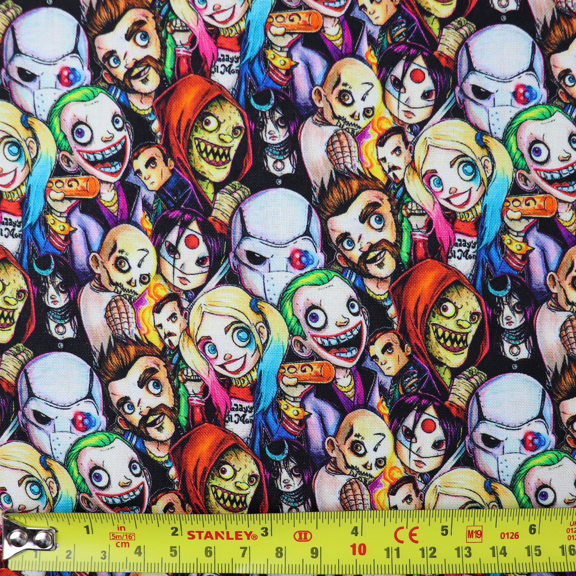 FS1108 Scare Squad Cotton Fabric | Fabric | Bird, Birds, Children, children's, Chilling, Cotton, Cuties, drape, Fabric, fashion fabric, Humming, Kids, making, Monstor, Monstors, Rainbow, Scare, Scary, sewing, Skirt, Skull, Squad | Fabric Styles