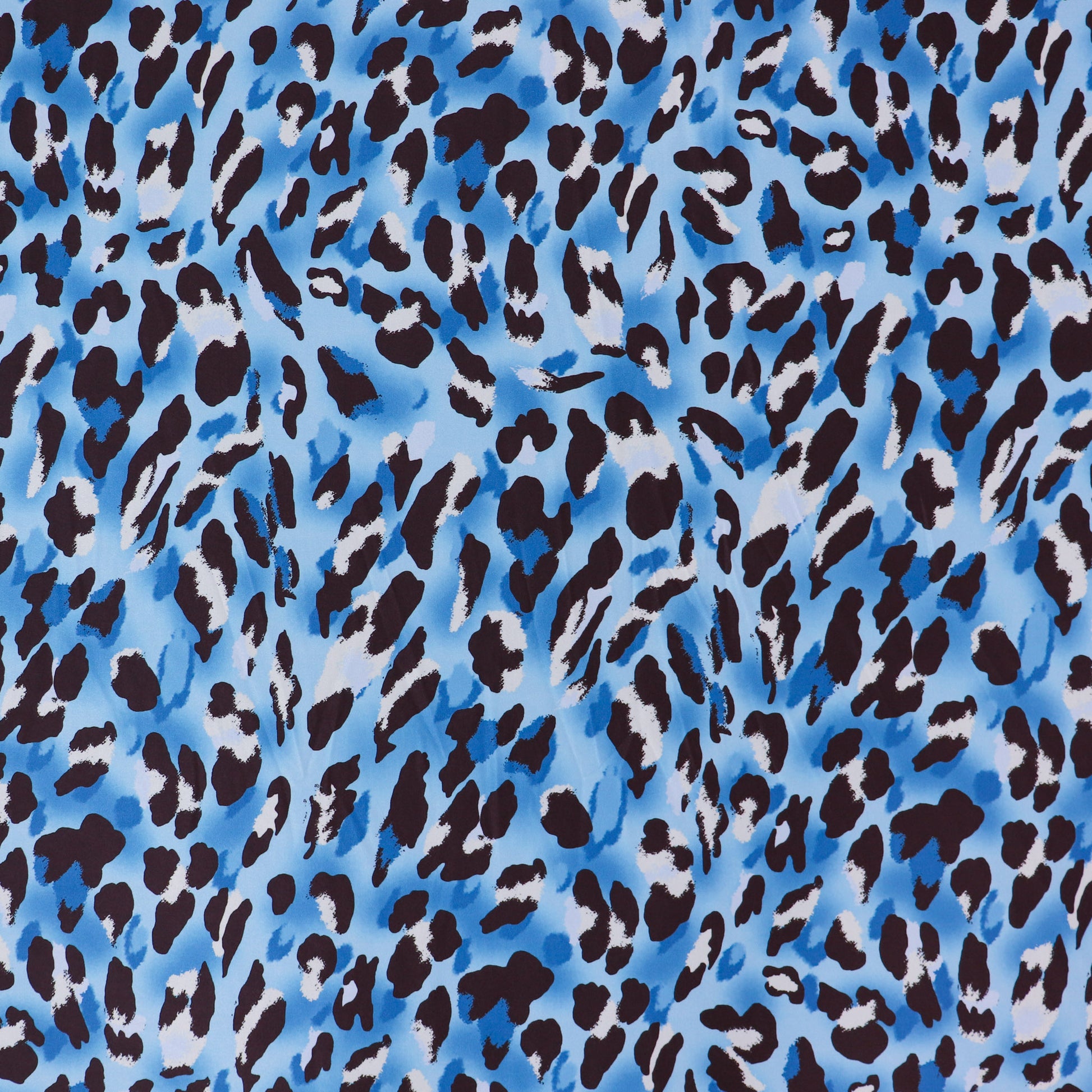 FS1134 Blue Leopard Spandex Stretch Fabric | Fabric | animal, blue, Fabric, Leopard, Neon, spandex, Wildlife | Fabric Styles