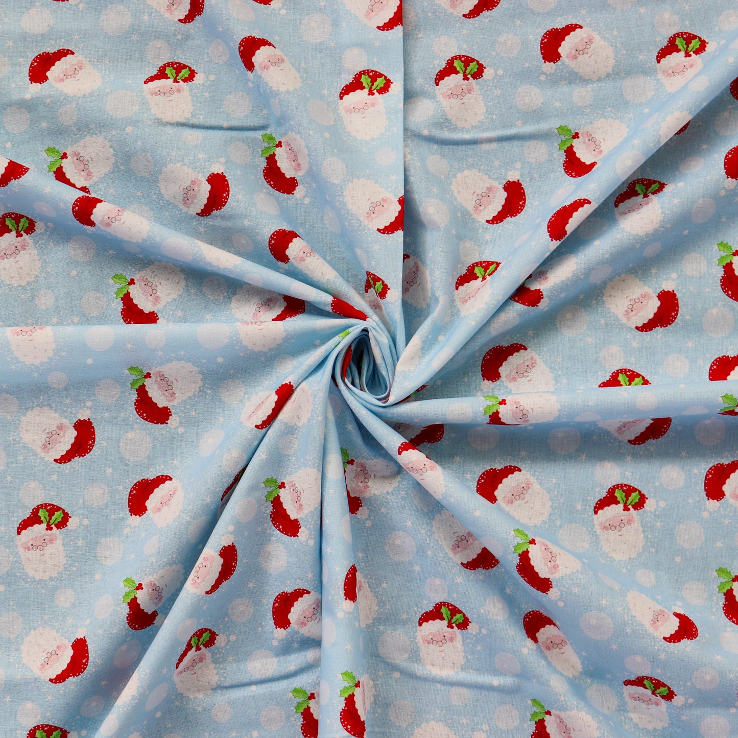 FS1160 Christmas Santa Snowglobes Cotton Fabric Blue | Fabric | 100% Cotton, Christmas, Cotton, drape, Fabric, face, fashion fabric, Hat, making, Reindeer, sewing, Sledge, sleigh, Snake, Snow, Snowflake, snowflakes, Snowing, Snowman, Snowmen, Stars, xmas | Fabric Styles