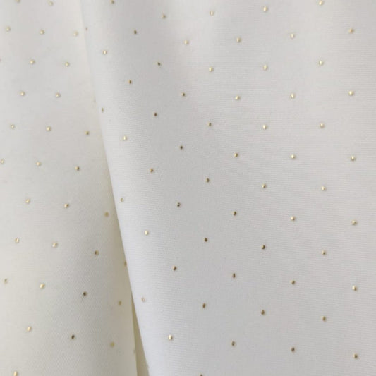 FS590_1 Gold Diamond Gel Scuba Stretch Knit Fabric Ivory | Fabric | drape, Fabric, fashion fabric, FS075, FS590, jersey, making, Navy, Nude, Plain, Scuba, sewing, Stretch, Stretchy | Fabric Styles