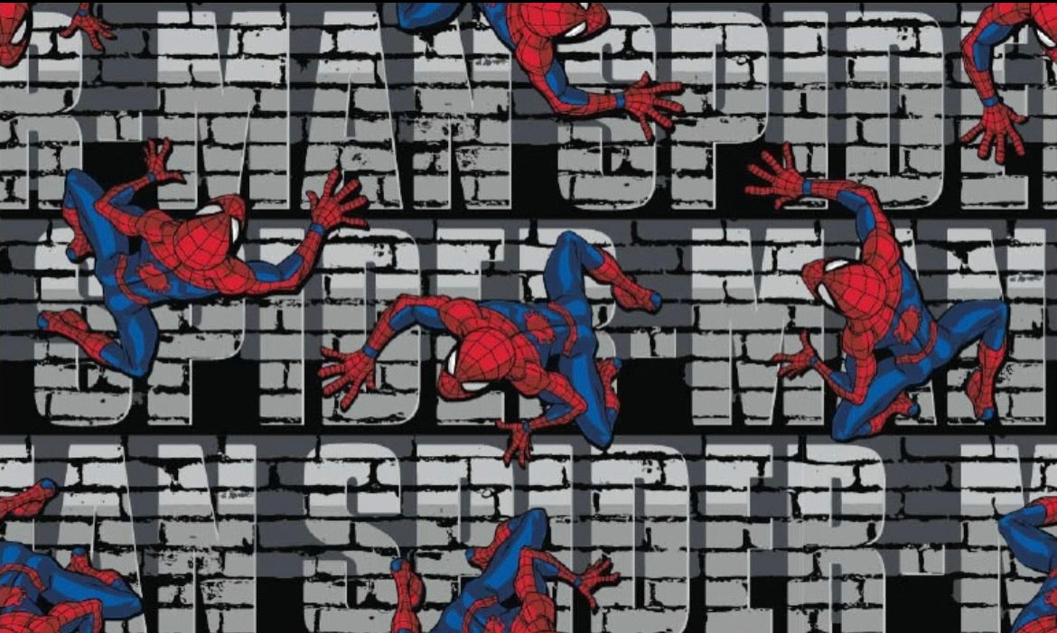 FS756_3 Spider-Man Wall Crawler Cotton | Fabric | Black, Black Widow, Blue, Brand, Branded, Children, comic, comics, Cotton, Cotton SALE, Fabric, fashion fabric, Flash, hero, Kids, Light blue, logo, making, man, Marvel Comics, Spider, Spider Man, Spiderman, super, superhero | Fabric Styles