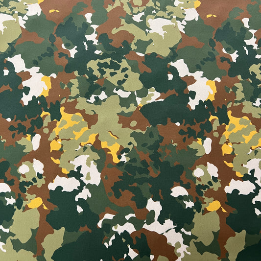 FS1122 Army Green Camouflage Scuba Stretch Fabric | Fabric | army, camo, camouflage, fabric, green, material, scuba, stretch | Fabric Styles