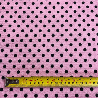 FS911 Pink Spots waffle | Fabric | fabric, jersey, Purple, sale, Spots, stretch, Waffle | Fabric Styles