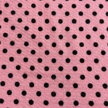 FS911 Pink Spots waffle | Fabric | fabric, jersey, Purple, sale, Spots, stretch, Waffle | Fabric Styles