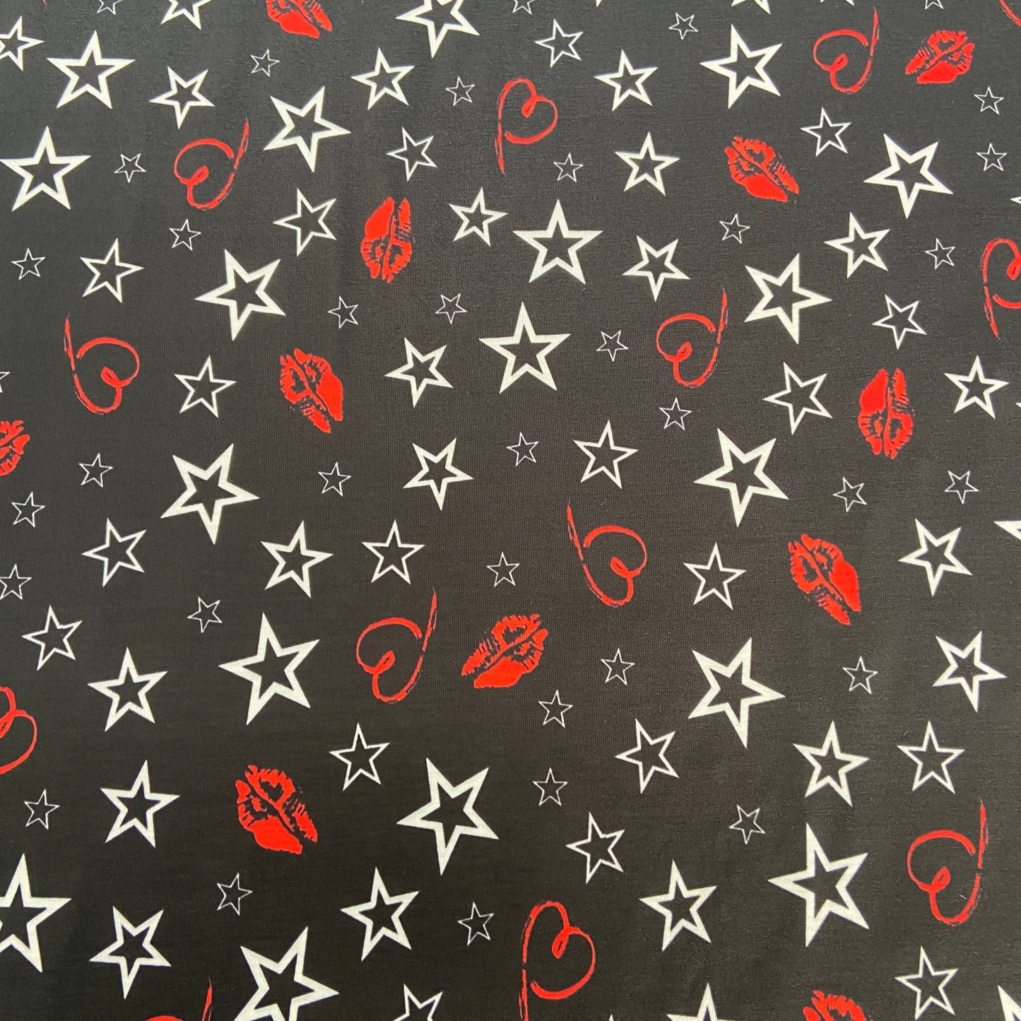 FS782 Love Stars | Fabric | Baby, Boys, Child, Children, drape, Fabric, fashion fabric, Kid, Kids, sale, sewing, Spun Polyester Elastane, Star, Starry, Stars, Stretchy | Fabric Styles